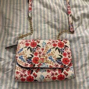 Steve Madden Floral Crossbody Bag - Red and Blue